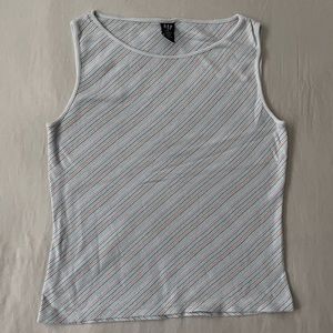 Gap striped sleeveless top, size M.